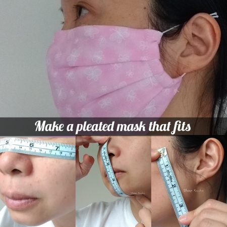 Make a pleated mask that fits - By Sheep Knits